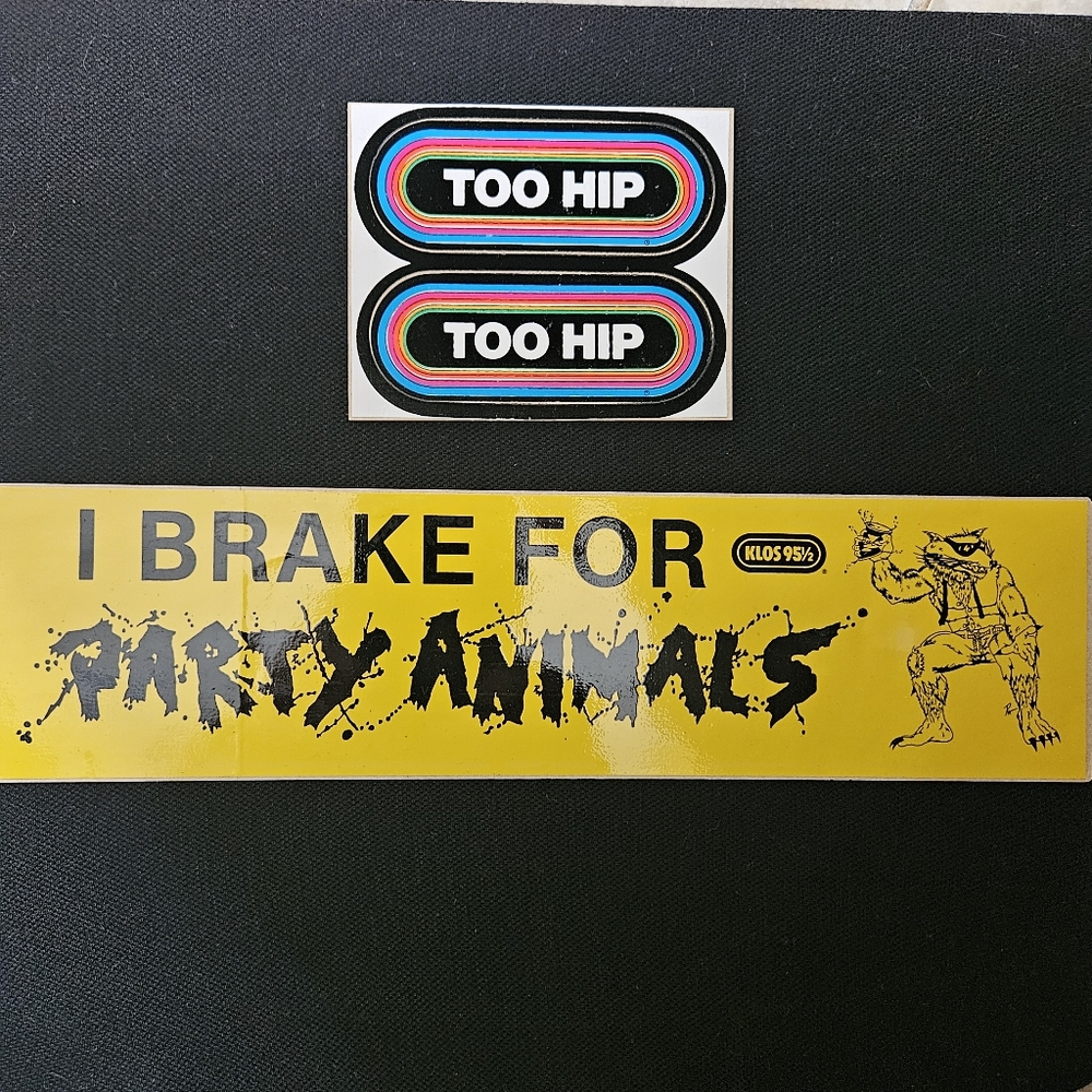 1980's Iconic KLOS 95.5 radio station bumber stickers
